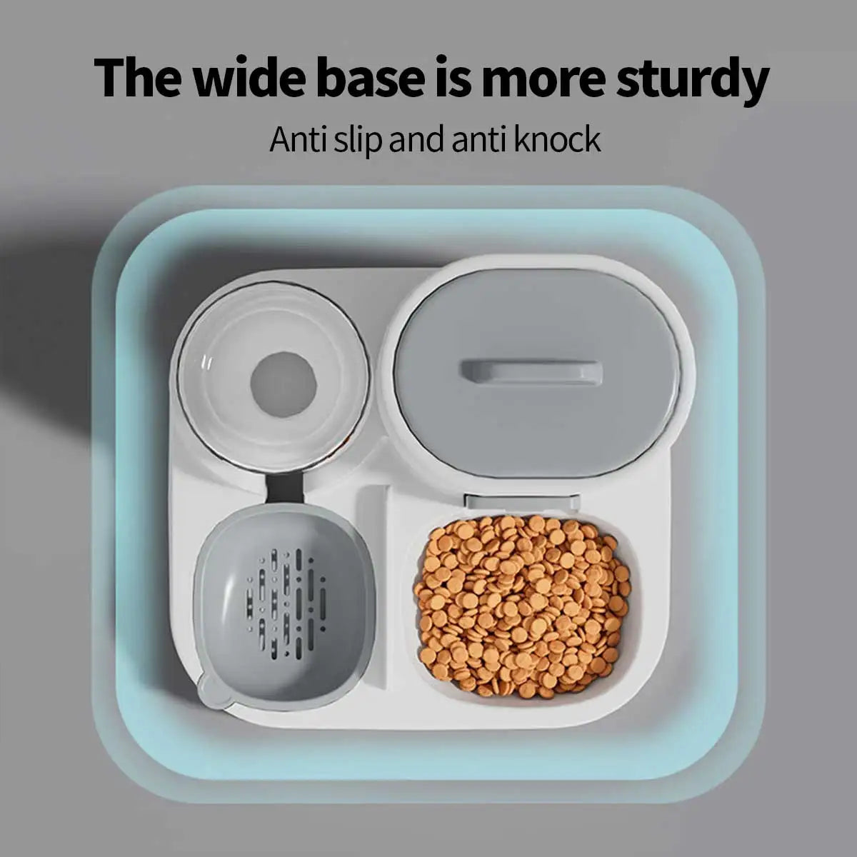 🍀Leaf & Leash Dual-Purpose Pet Feeder (Food & Water)