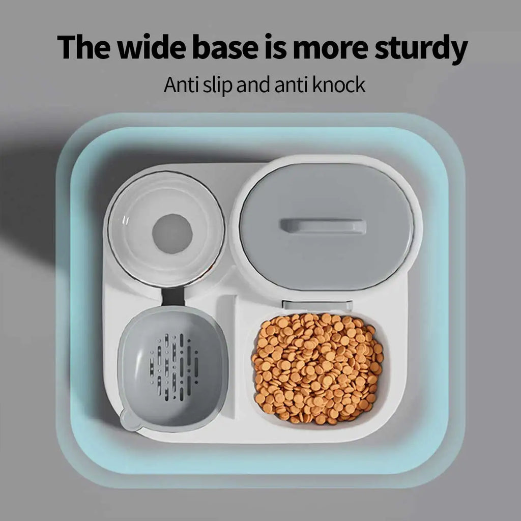 🍀Leaf & Leash Dual-Purpose Pet Feeder (Food & Water)