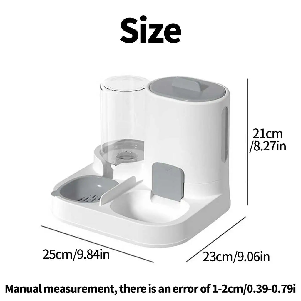 🍀Leaf & Leash Dual-Purpose Pet Feeder (Food & Water)