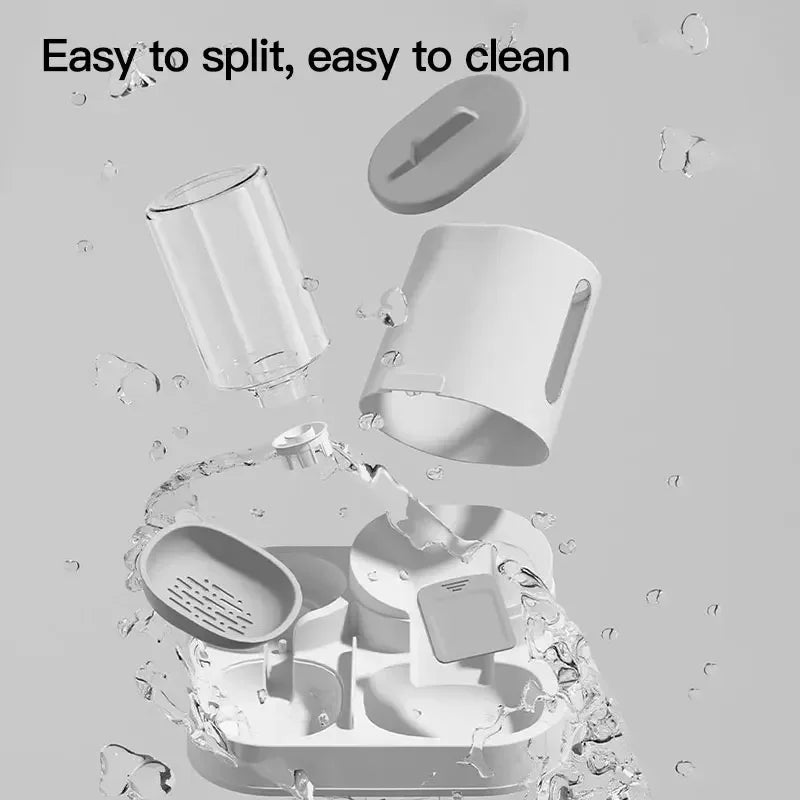 Feeder - Dual-purpose Drinking and Feeding Unit - Convenient, Simple, Large Capacity -Suitable for Small and Medium Dogs and cat